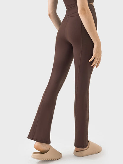 Zipper Detail High Waist Active Pants.