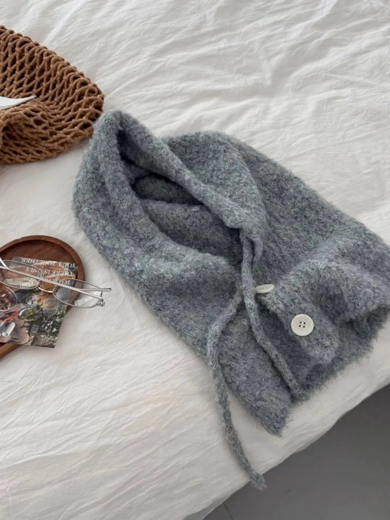 Cozy Knit Button Detail Hat Simply Love