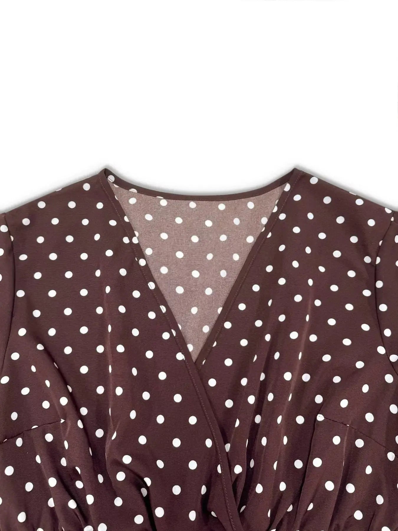 Plus Size Polka Dot Ruffle Hem Mini Dress Simply Love