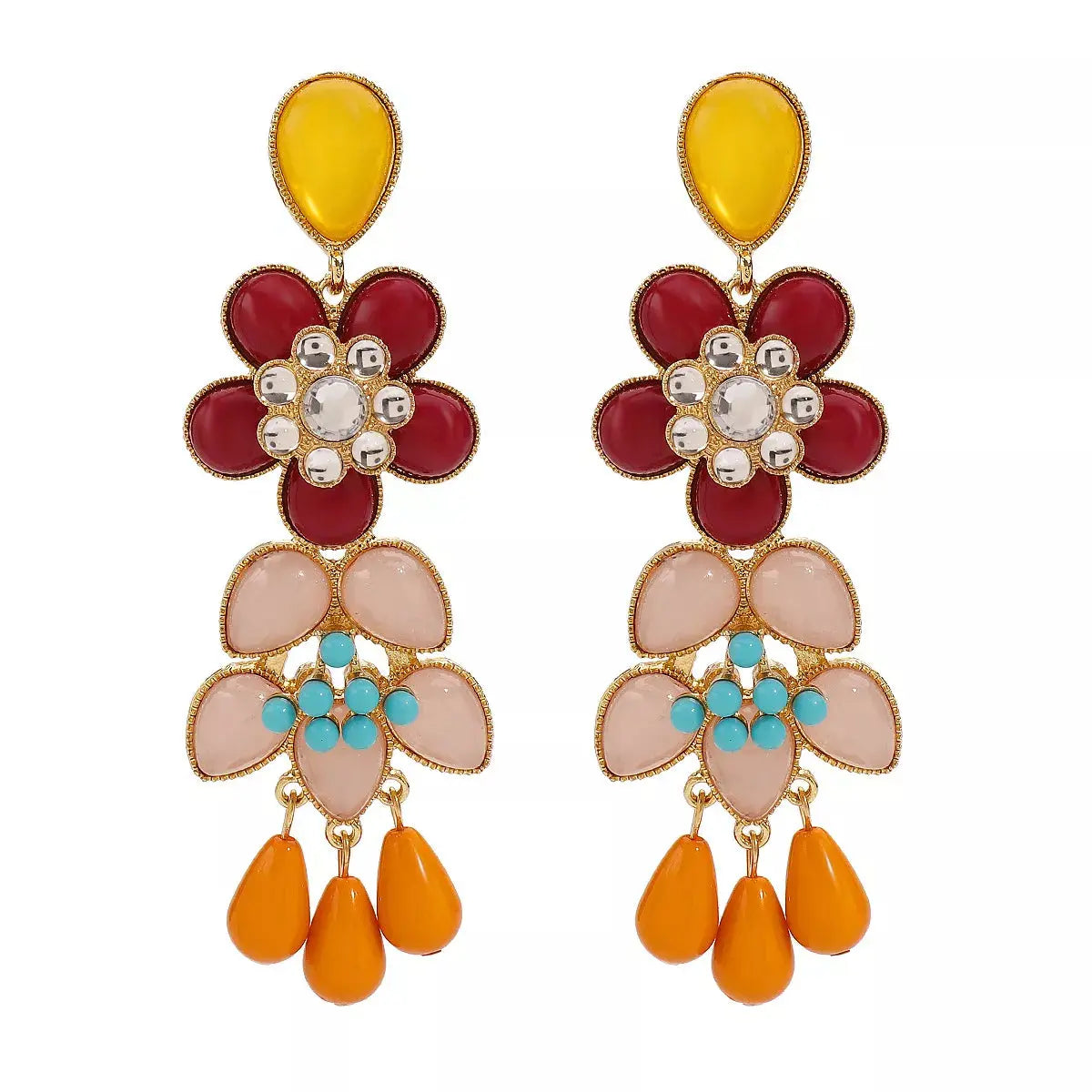 Flower Dangle Earrings Simply Love