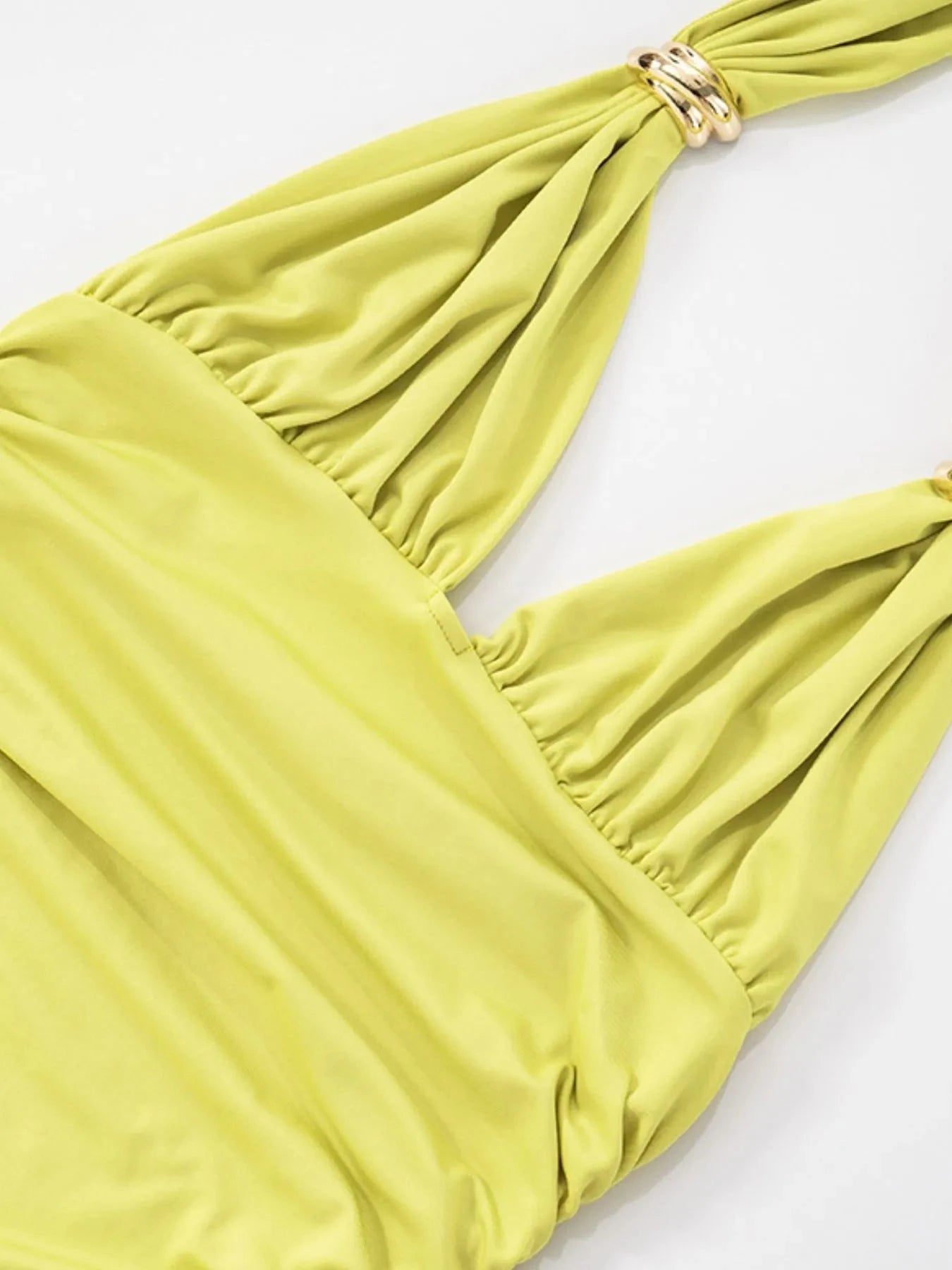 Ruched Halter Neck Bodycon Mini Dress Coco’s Tee Boutique