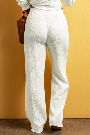 Cloud Comfort Textured Straight Leg Lounge Pants