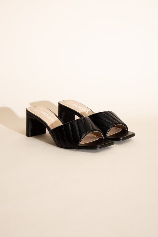 W-NINA Slide Mule Heels.