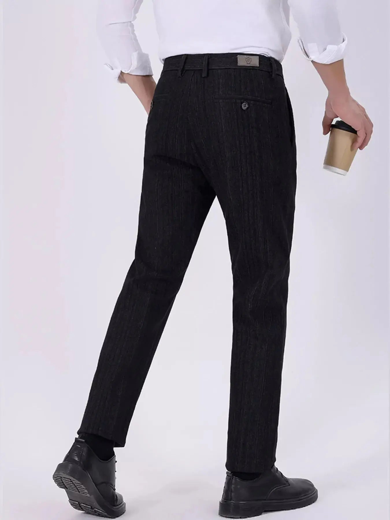 Men's Slim Fit Pants Cotton Blend With Pockets And Stretch Simply Love