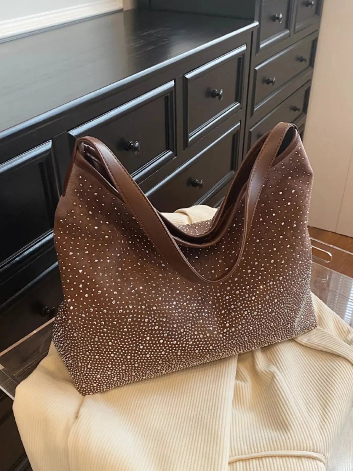 Rhinestone Tote Bag Simply Love