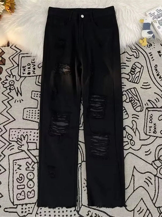 Men's Full Size Vintage Distressed Wide Leg Jeans Plus Size Simply Love