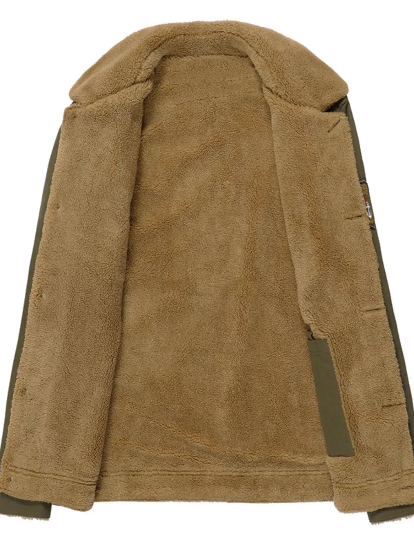 Men's Plus Size Button Up Fleece Lined Jacket Simply Love