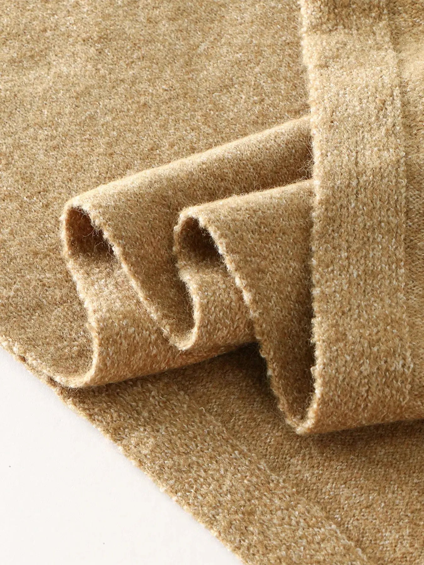Button-Accented Poncho Scarf Simply Love