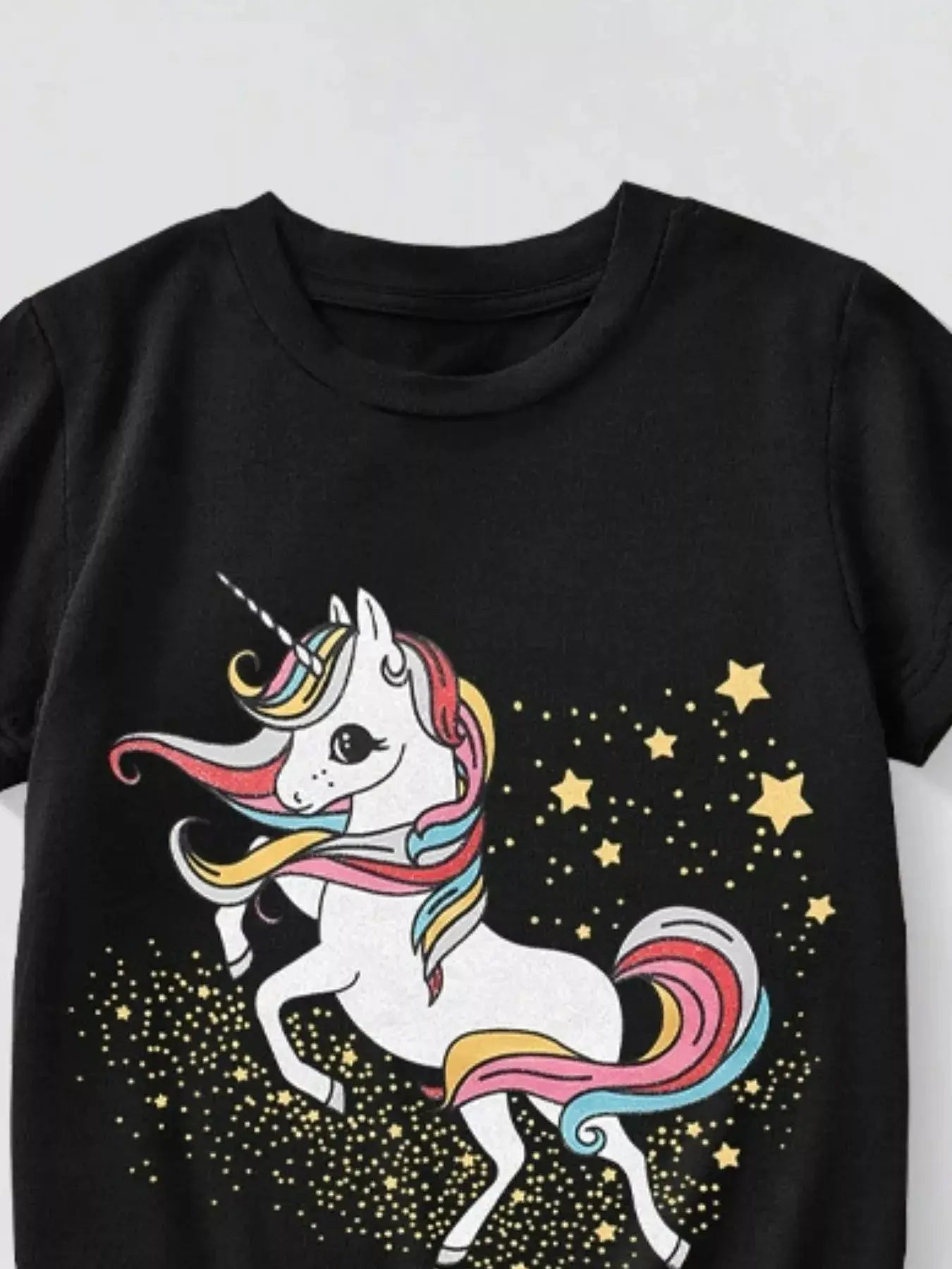 Children's Unicorn Graphic Short Sleeve T-Shirt Simply Love