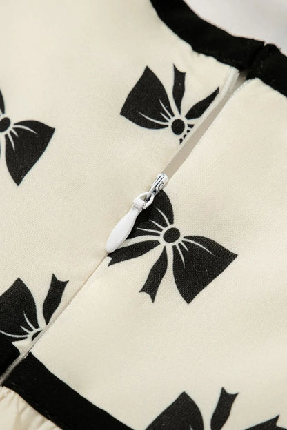 Simply Love: Knotted Mini Dress, Bow & Trim