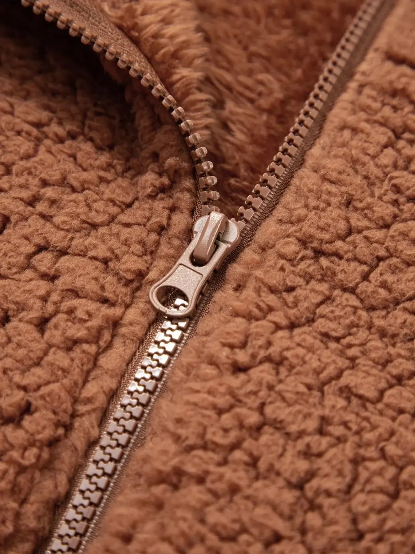 Zip Up Hooded Sherpa Jacket Simply Love