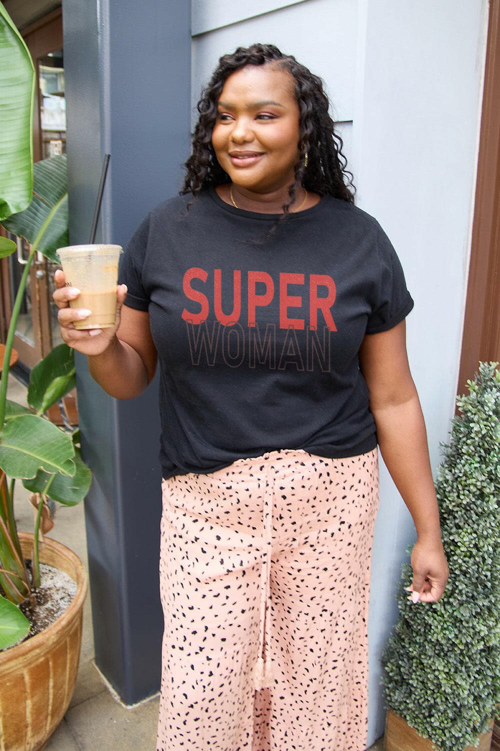 Simply Love Full Size SUPERWOMAN Short Sleeve T-Shirt.