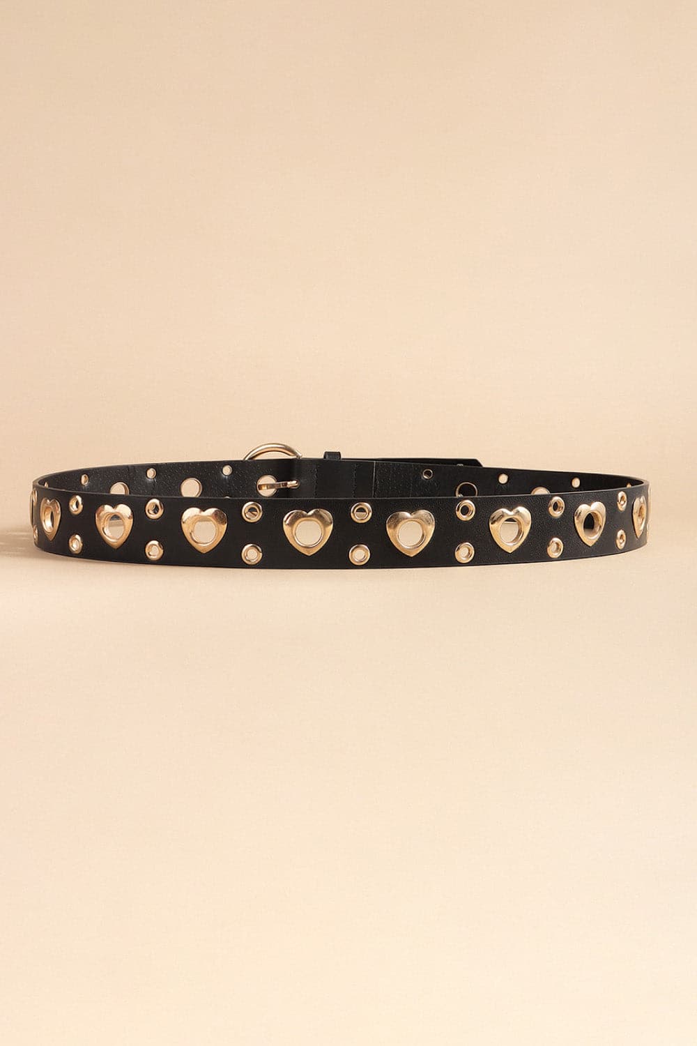 Heart Shape Alloy Detail PU Leather Belt.