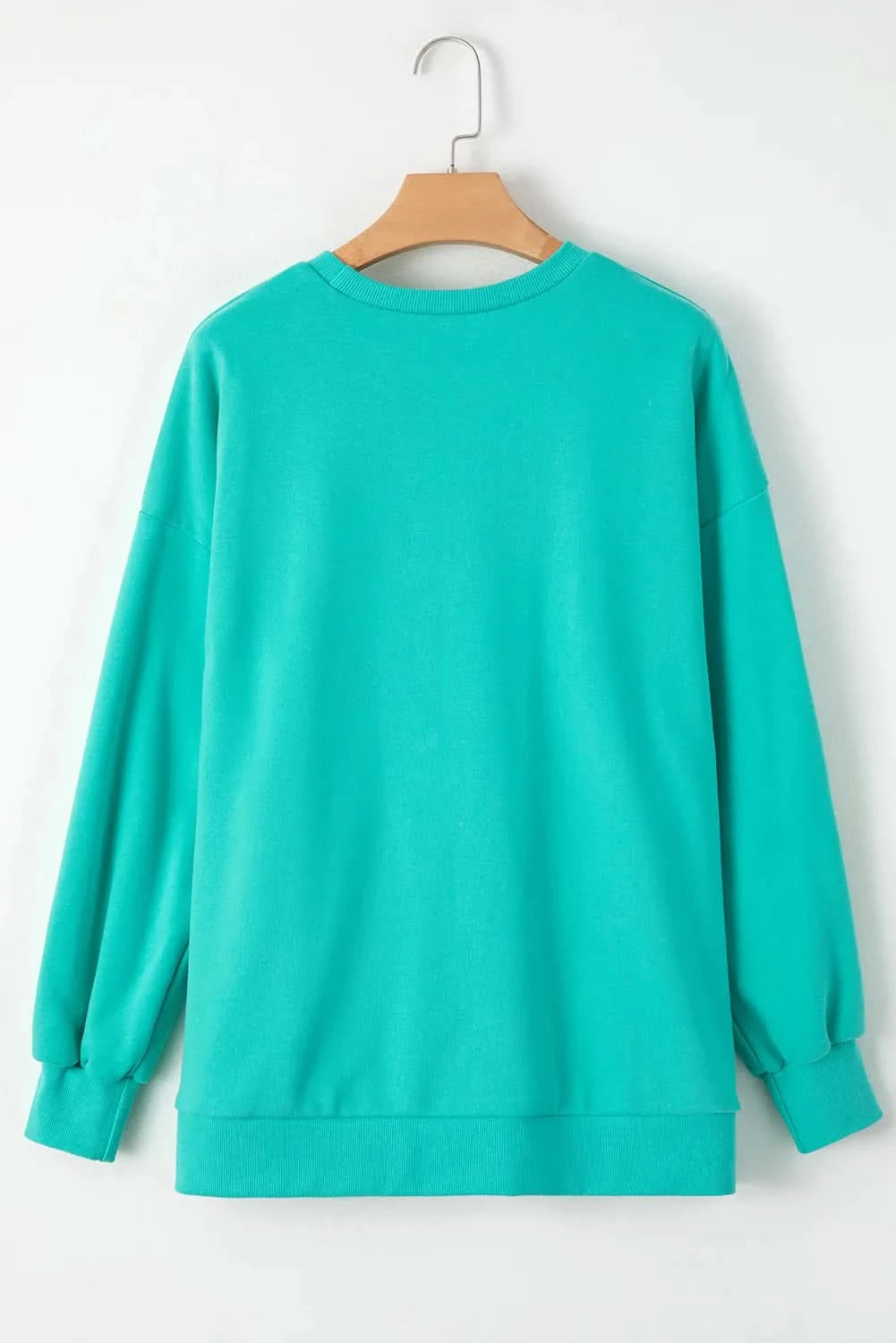 Chic high-low pocket sweatshirt with long sleeves