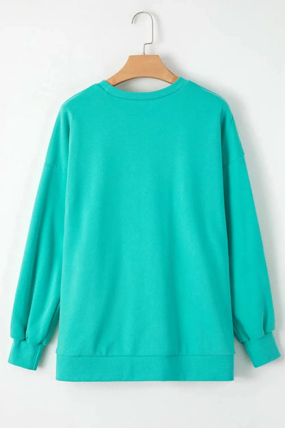 Chic high-low pocket sweatshirt