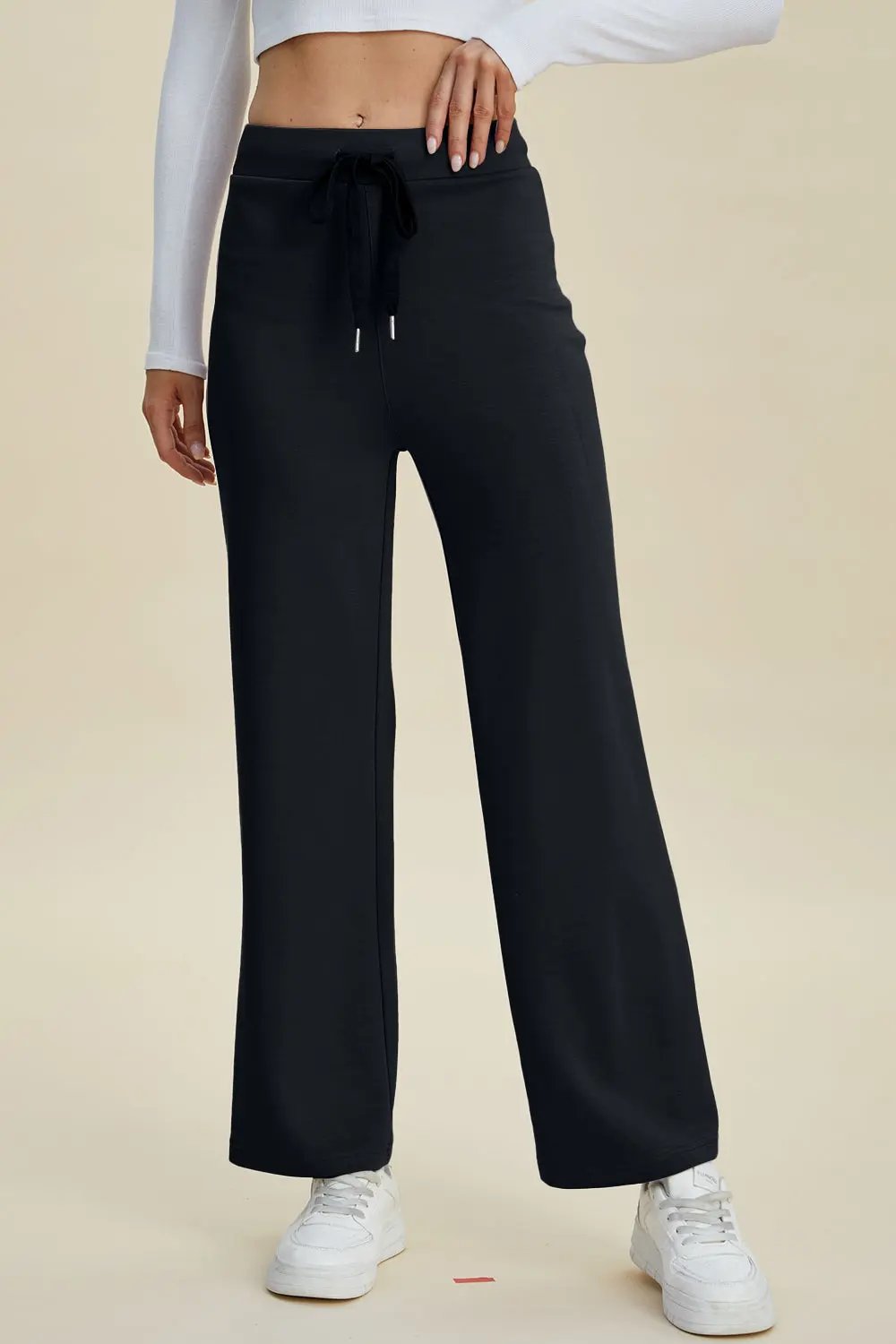 ShopBasicbae Wide Leg Scuba Pants - Love Salve