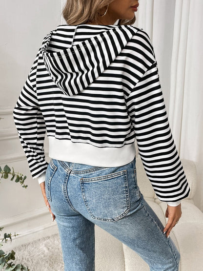 Chic Striped Zip Jacket - S to XL