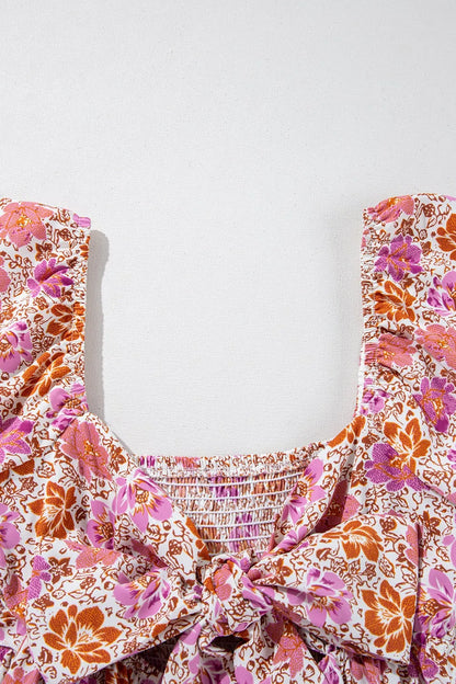 Simply Love: Knotted Ruffle Midi Dress