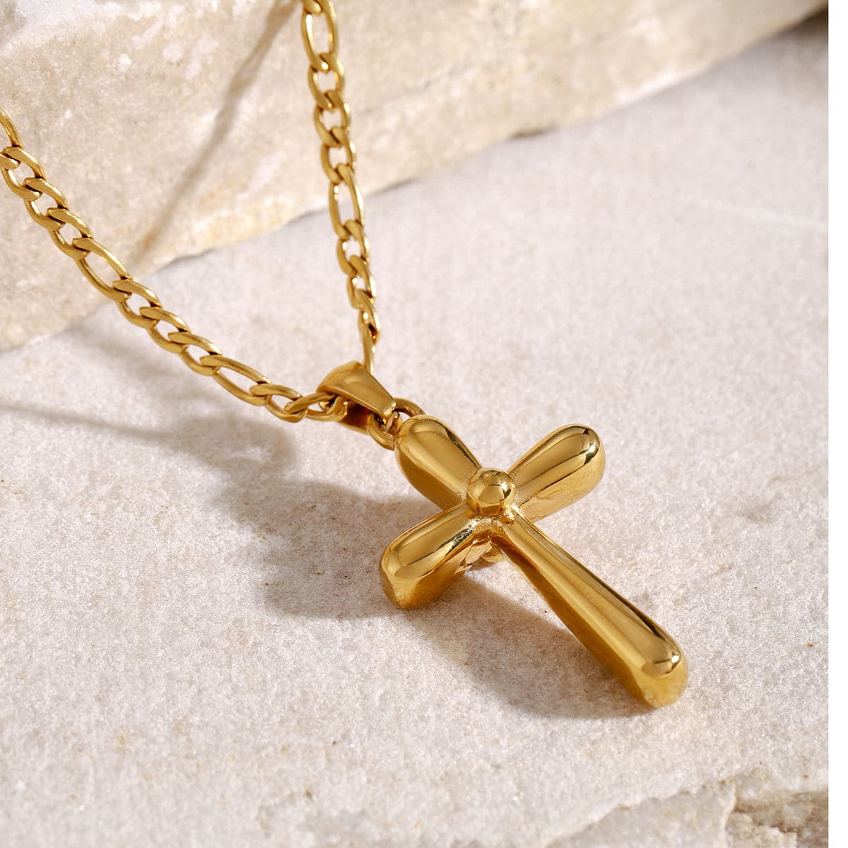 Stainless Steel Cross Necklace.