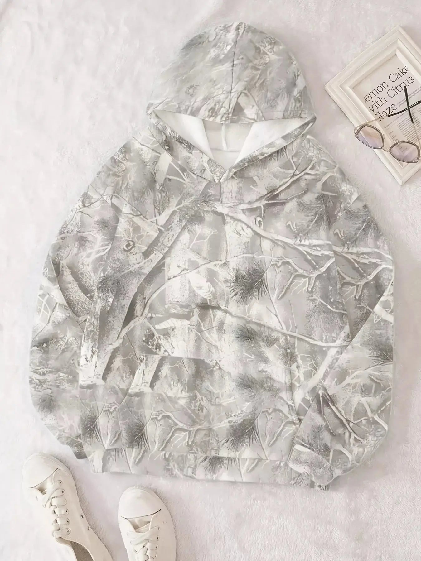 Kangaroo Pocket Long Sleeve Hoodie Simply Love