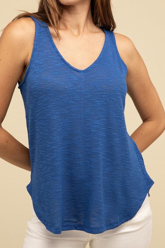 V Neck Sleeveless Cami Top.