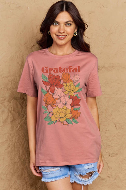 Simply Love: Grateful Flower Tee