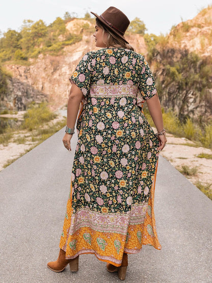 Plus Size Tie Neck Maxi DressPlus Size Tie Neck Maxi Dress
 Step into elegance and comfort with our Plus Size Tie Neck Maxi Dress. This stunning dress is designed to flatter your curves and makeLove Salve Size Tie Neck Maxi Dressplus