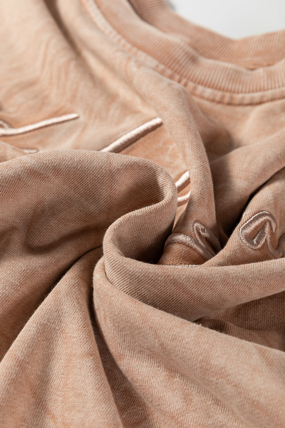 Dune Saved by Grace Embroidered Mineral Wash Sweatshirt Dear-Lover Dropshipping