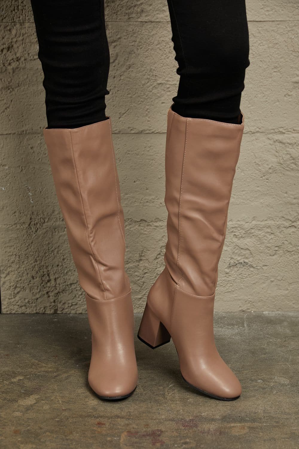 East Lion Corp Block Heel Knee High Boots.