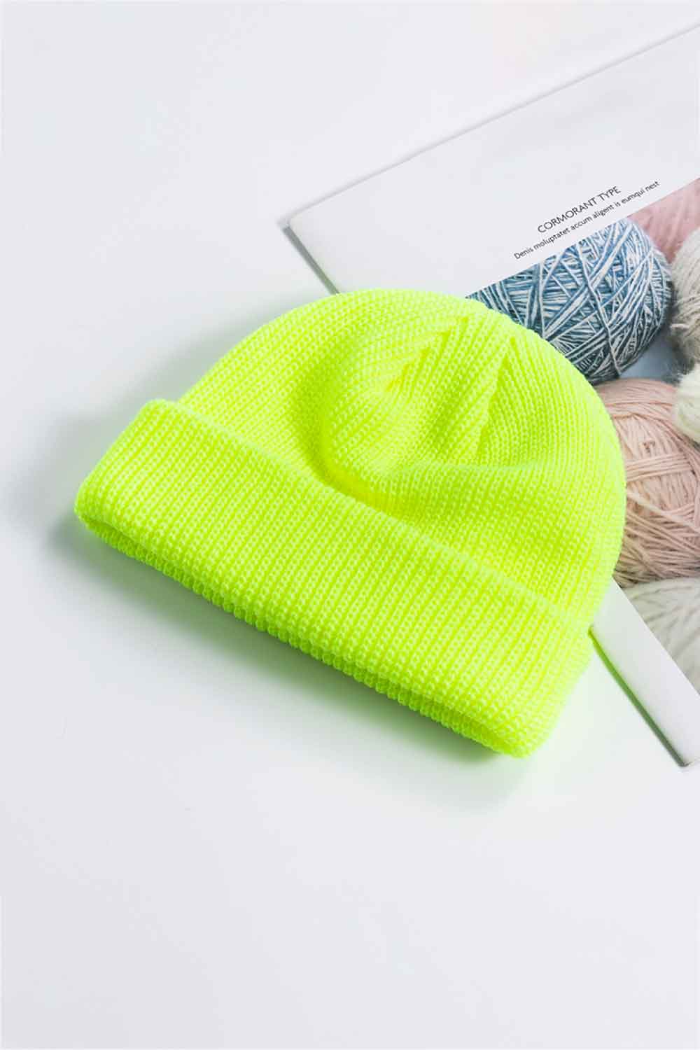 Cozy Rib-Knit Cuff Beanie.