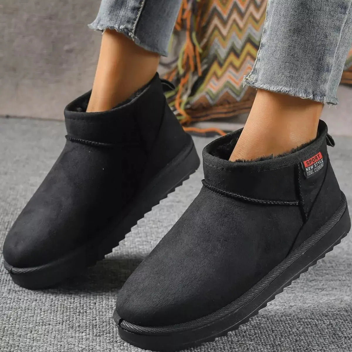 Round Toe Platform Boots Simply Love