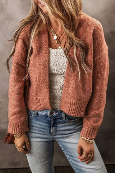 Cozy open front cardigan - soft blend