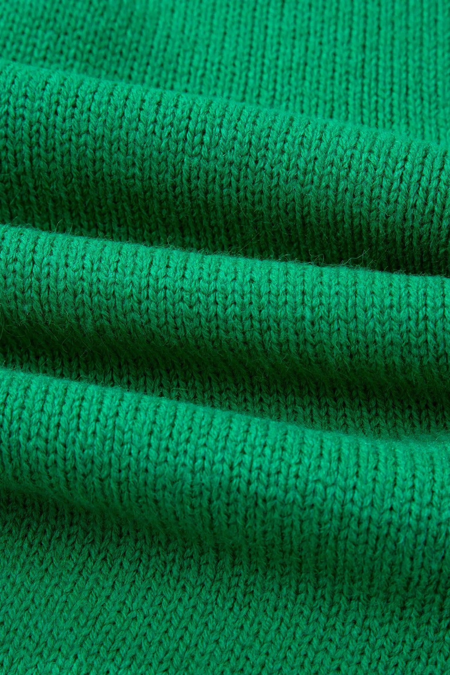 Bright Green Festive Bow Backless Bubble Sleeve Knit Sweater For Women Dear-Lover Dropshipping