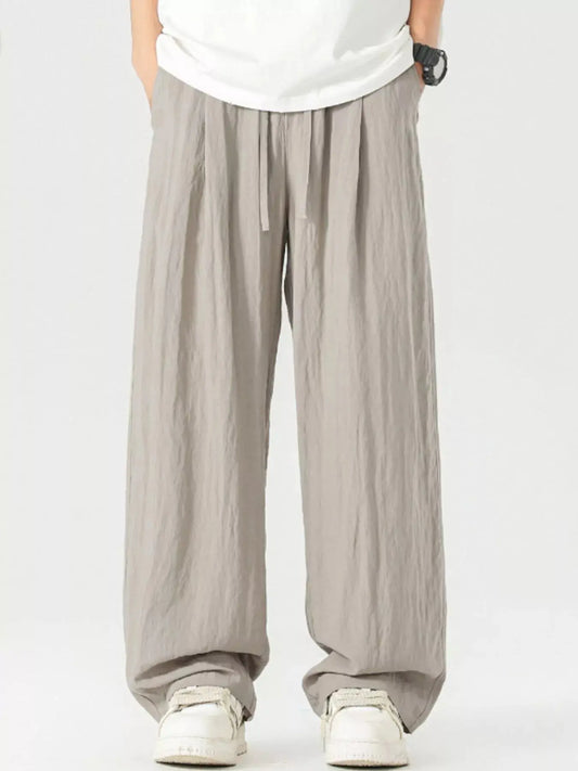 Men's Full Size Lightweight Wide Leg Pants Plus Size Simply Love