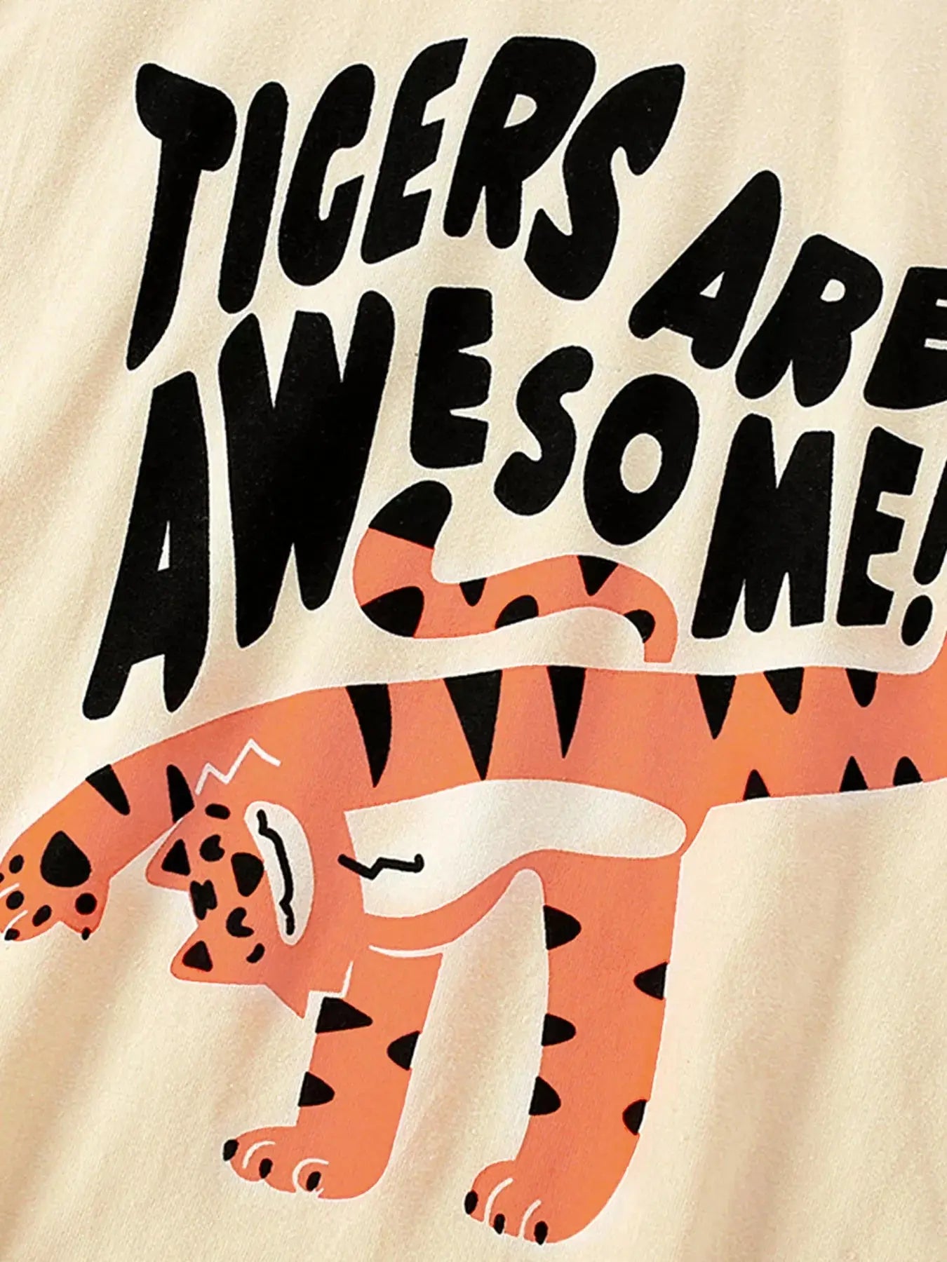 Kids Tiger Graphic Long Sleeve T Shirt 100 Percent Cotton Simply Love