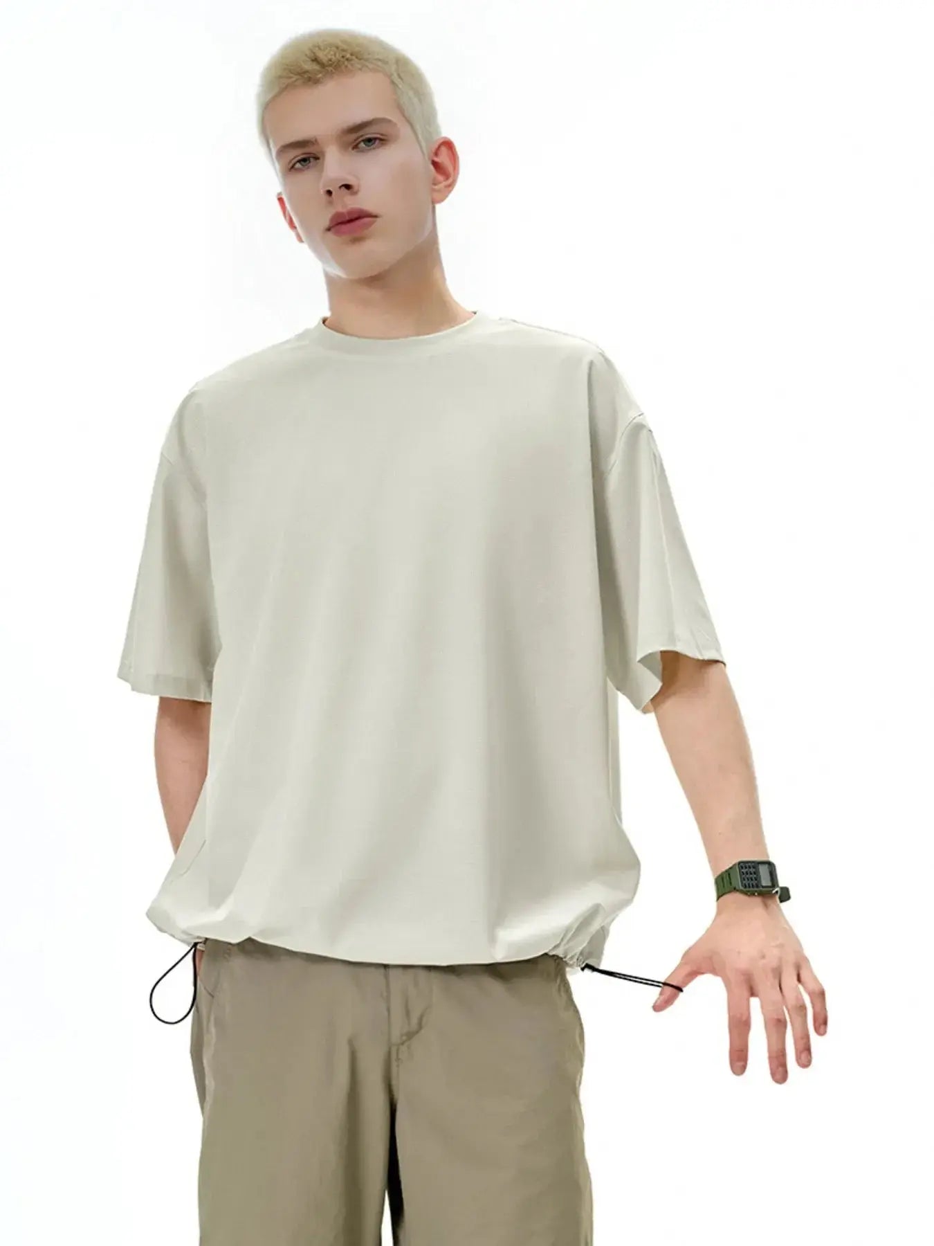 Men's Drawstring Hem Quick-Dry T-Shirt Simply Love