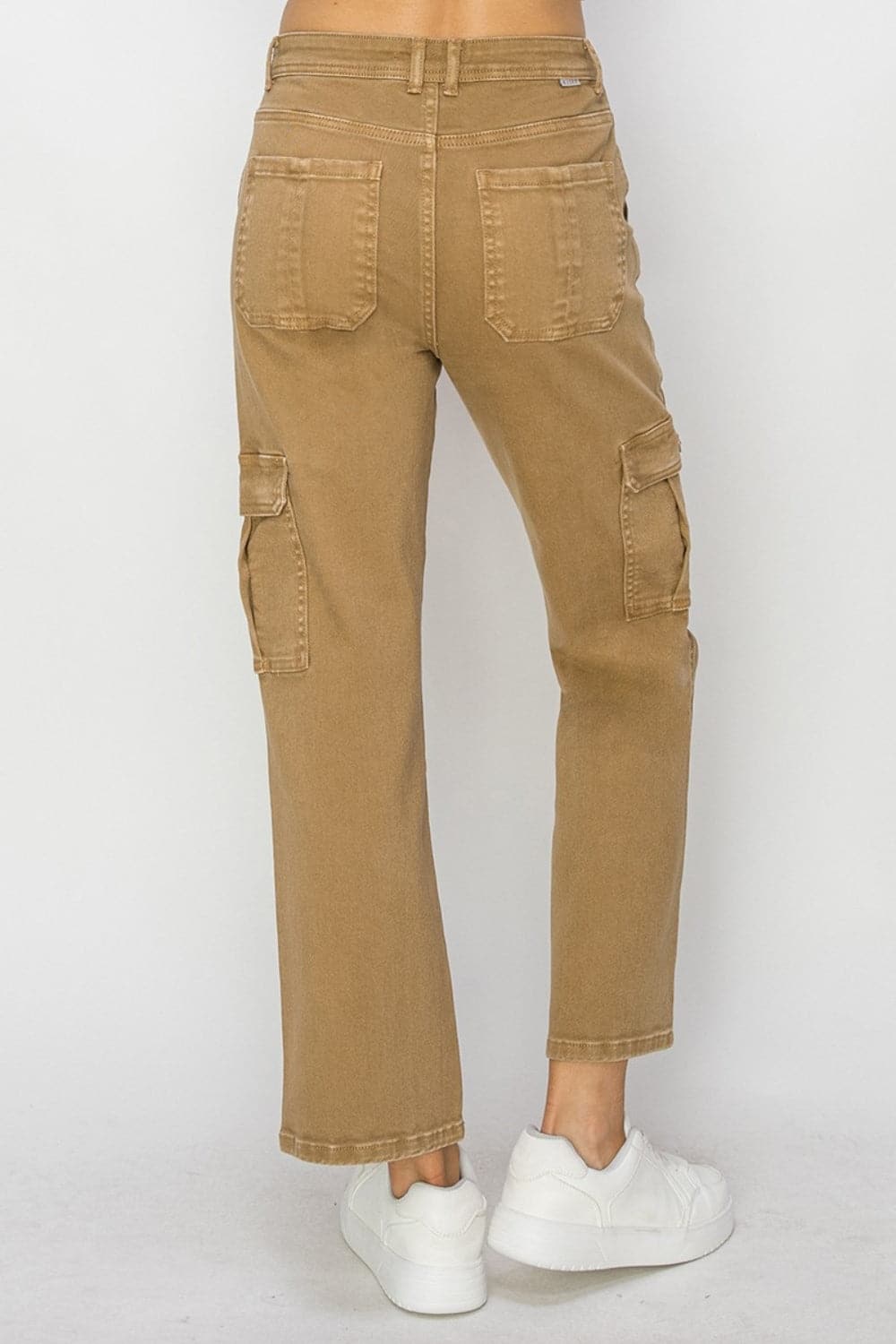 Risen Full Size High Rise Cargo Jeans.