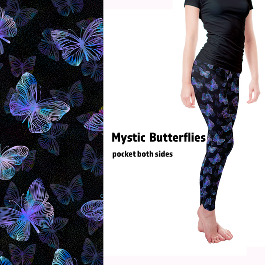 Mystic Butterflies Leggings with Pockets MM