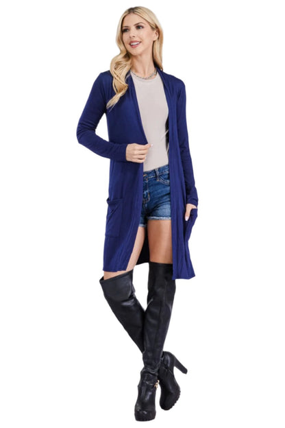 Celeste versatile open front cardigan with cozy pockets