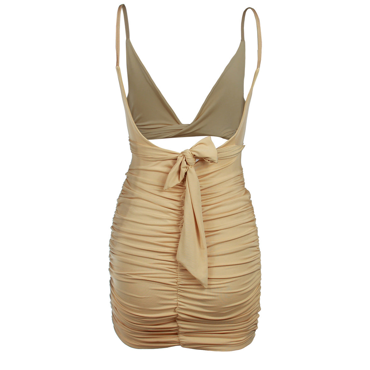 Women Clothing Sexy Sling Strap Backless Hollow Out Cutout Dress Bella Mia