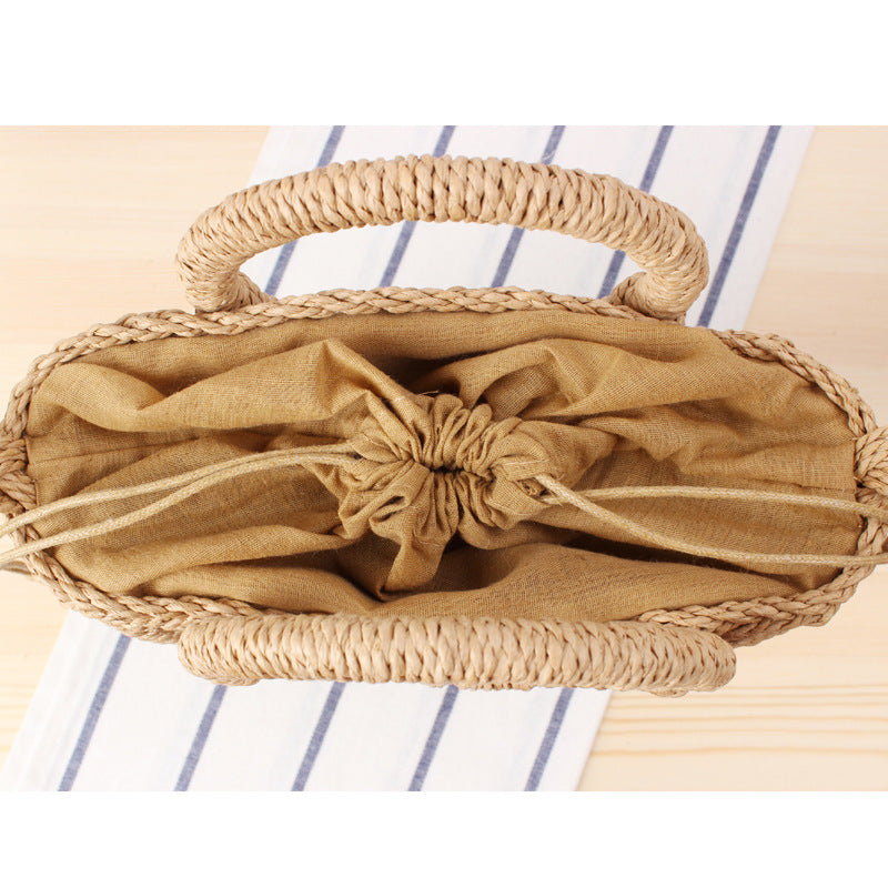 Fresh Hand Carrying Crossbody Dual-Use Woven Bag Vacation Beach Straw Bag Women Paper Bag Bella Mia