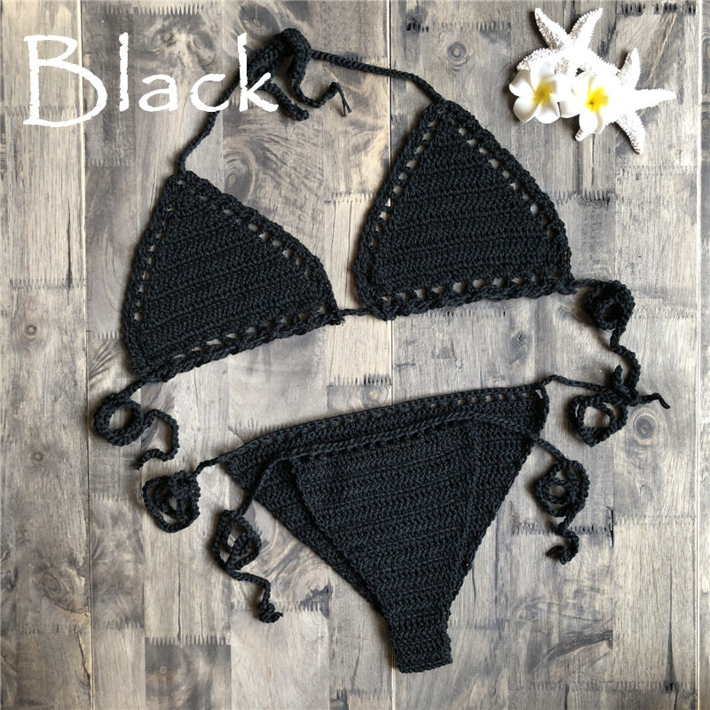 Crochet Bikini Bra Beach Swimsuit Yoga Sports Underwear Bella Mia