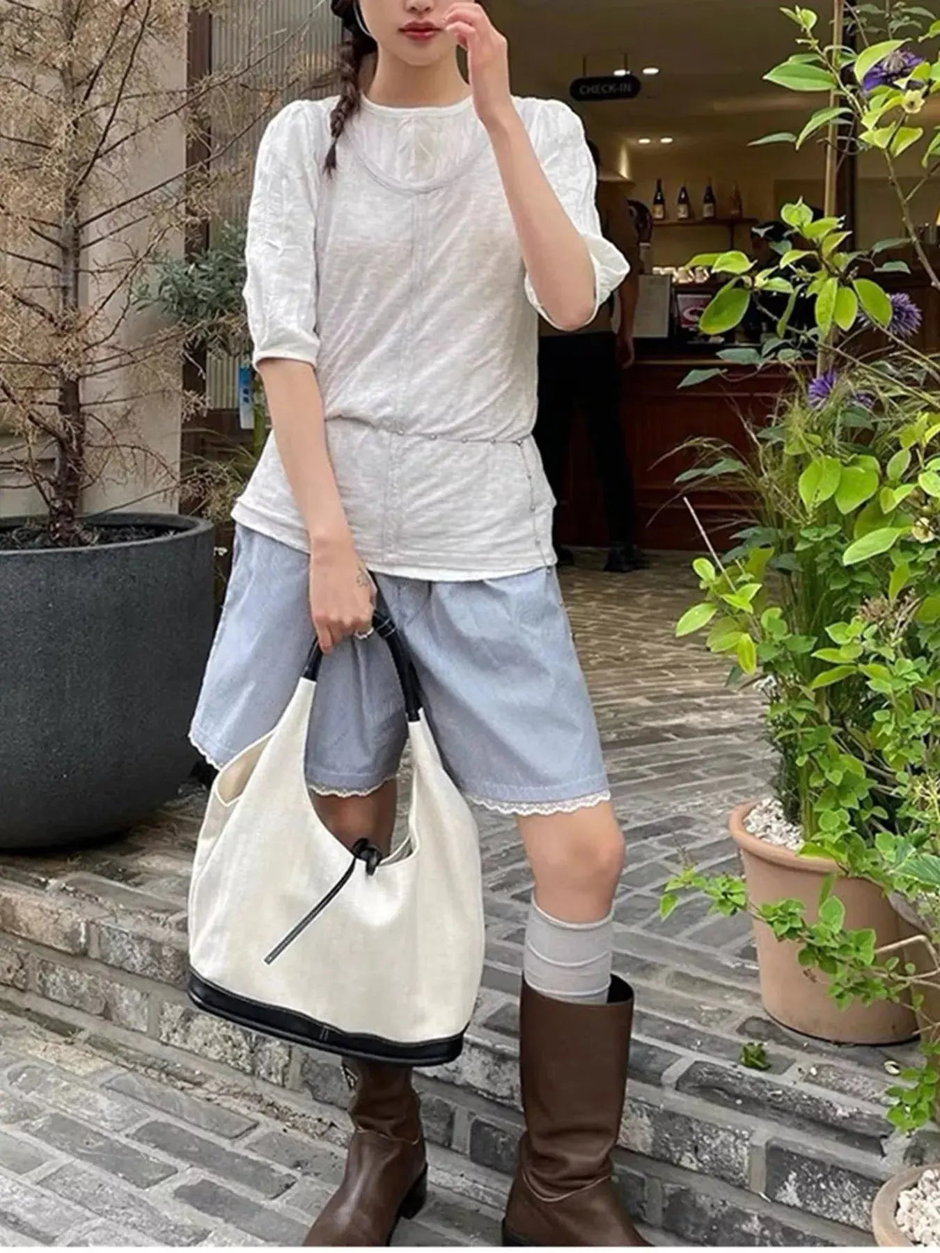 Tie Detail Shoulder Bag Simply Love
