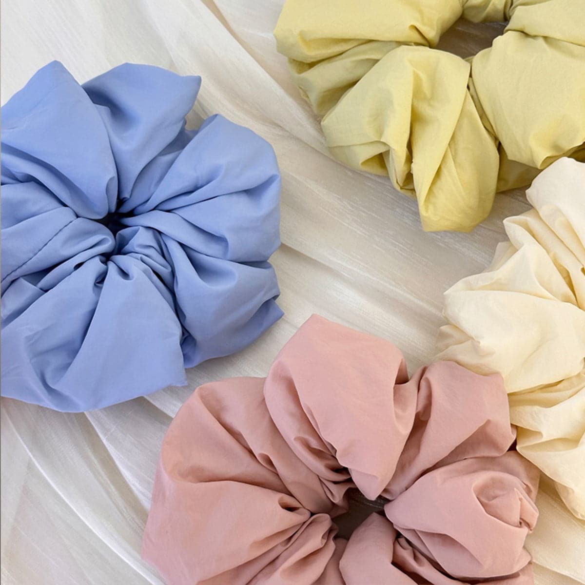 Ruched Elastic Hair Scrunchy.