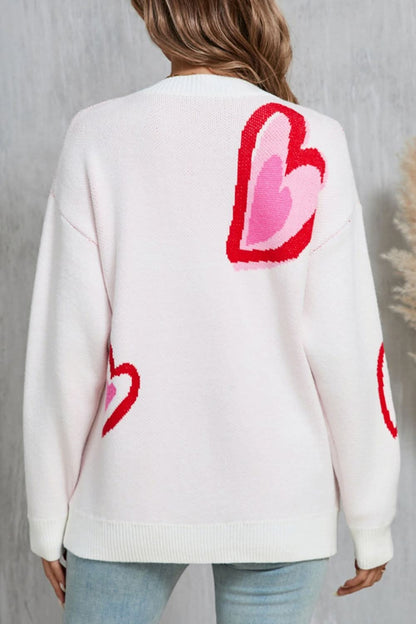 Heartfelt angel wings long sleeve sweater