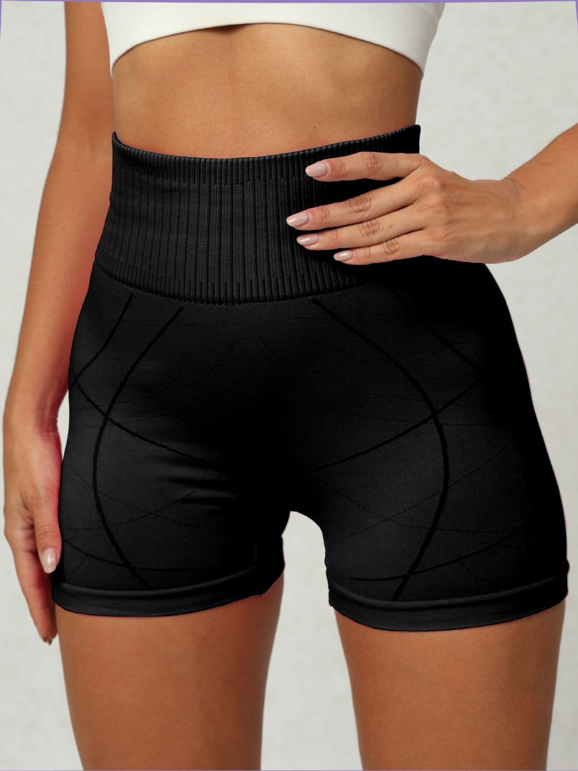 High Waist Active Shorts.