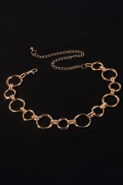 Alloy Chain Circle Shape Belt.