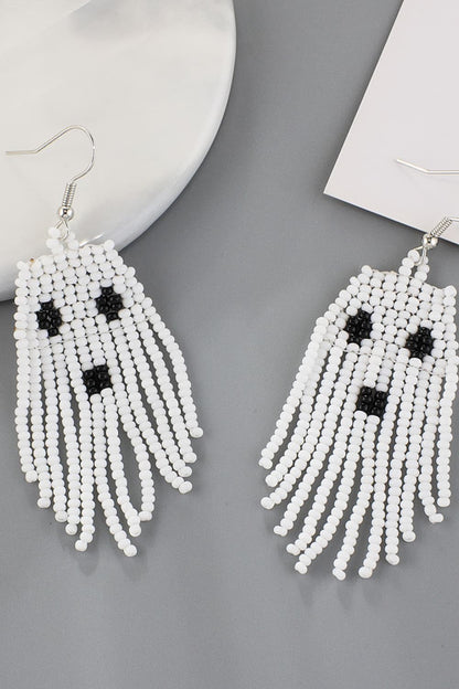 Stylish beaded drop earrings