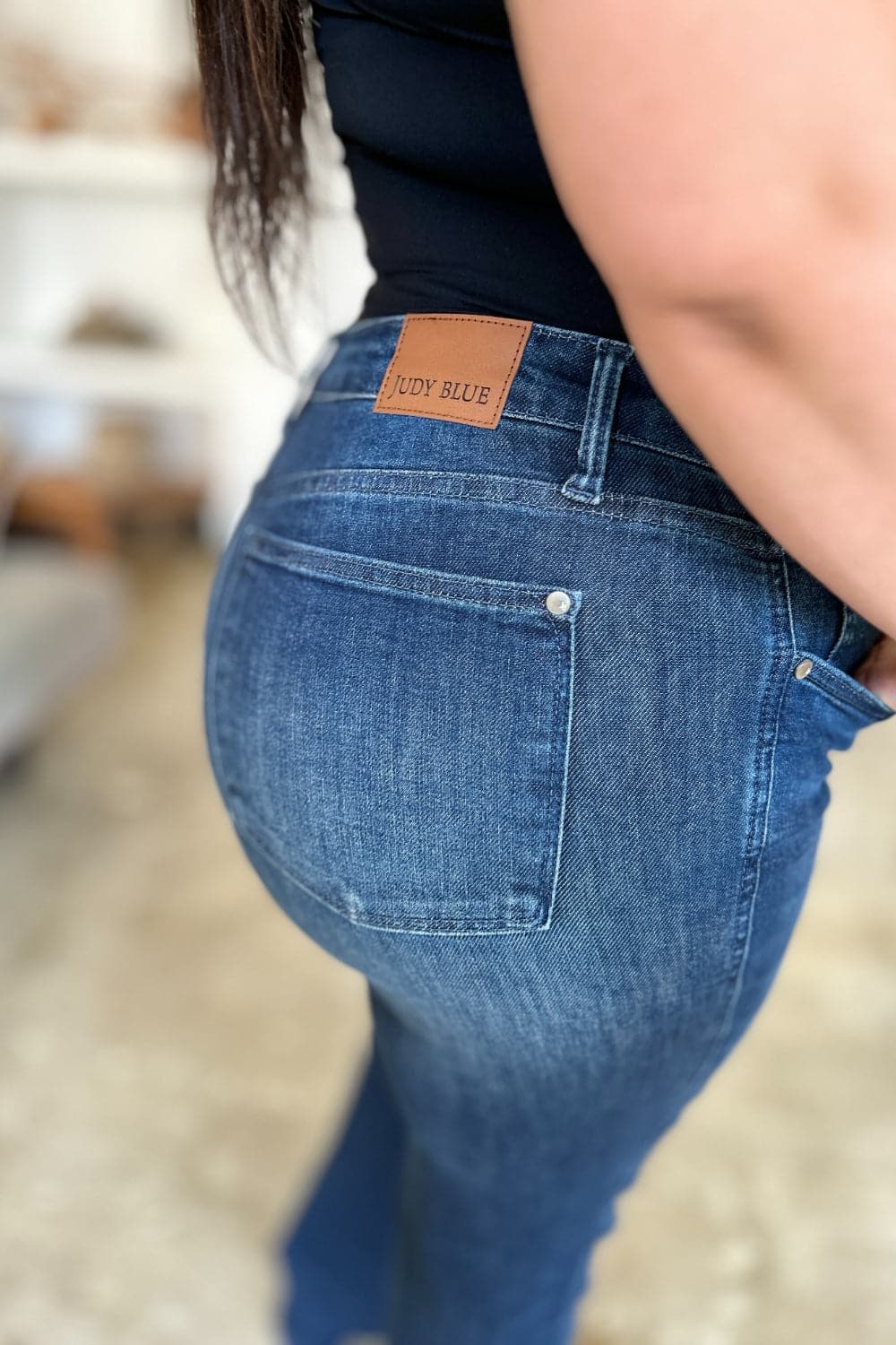 Judy Blue Full Size Tummy Control Straight Jeans.