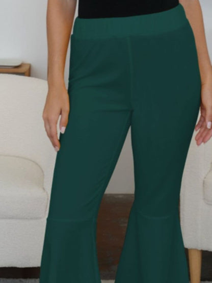 Chic high-low bootcut trousers